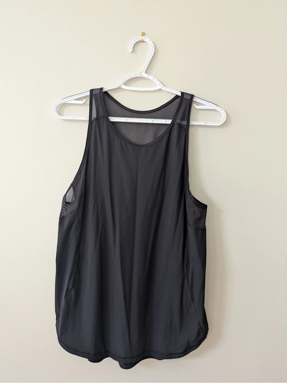 lululemon athletica Black Mesh-Detail Athletic Tank